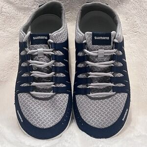 Shimano Mens Casual Evair Non Marking Quick Dry Navy Boat Shoes Water 10 NWOB